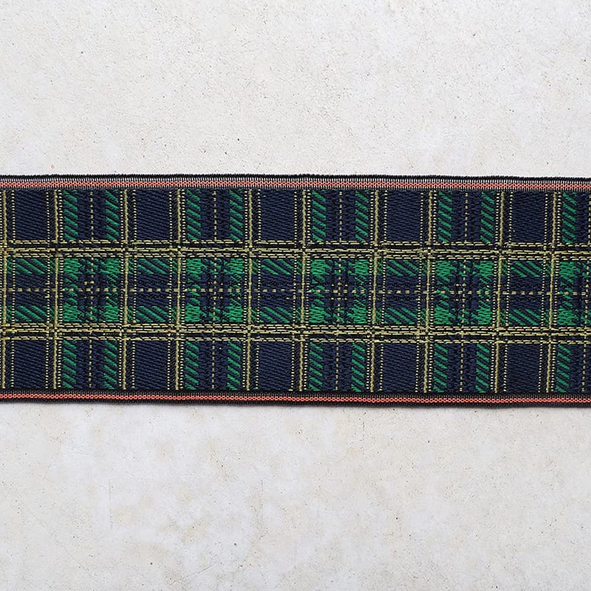 Tatami-beri Ribbon, Japanese Jacquard | Retro Check | Bag Trim, 8cm ? 10m