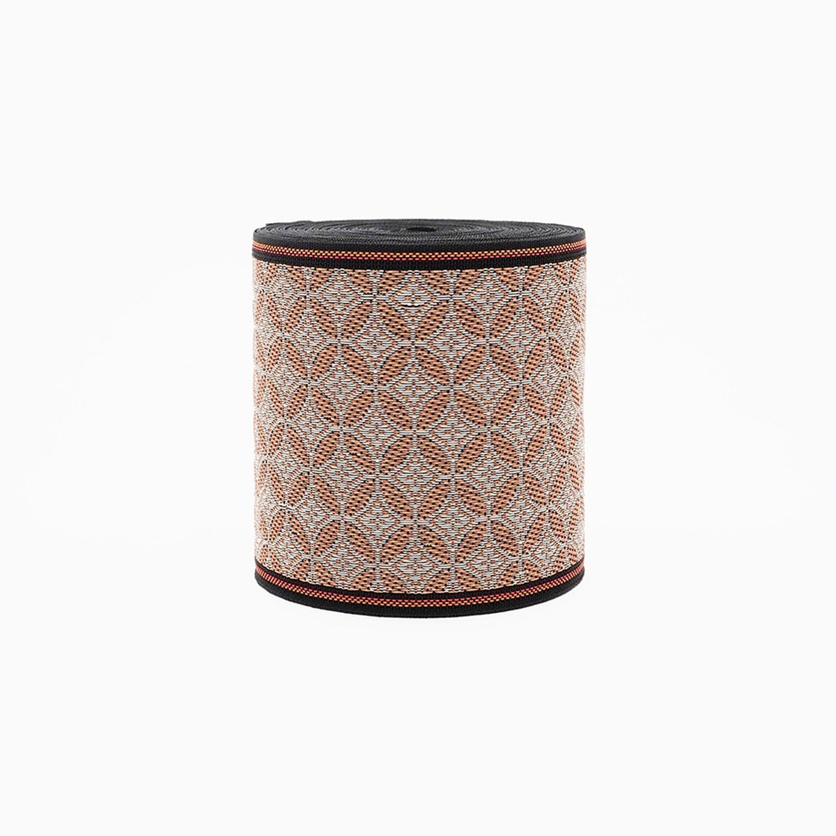 a cylindrical object with a patterned design on its surface.