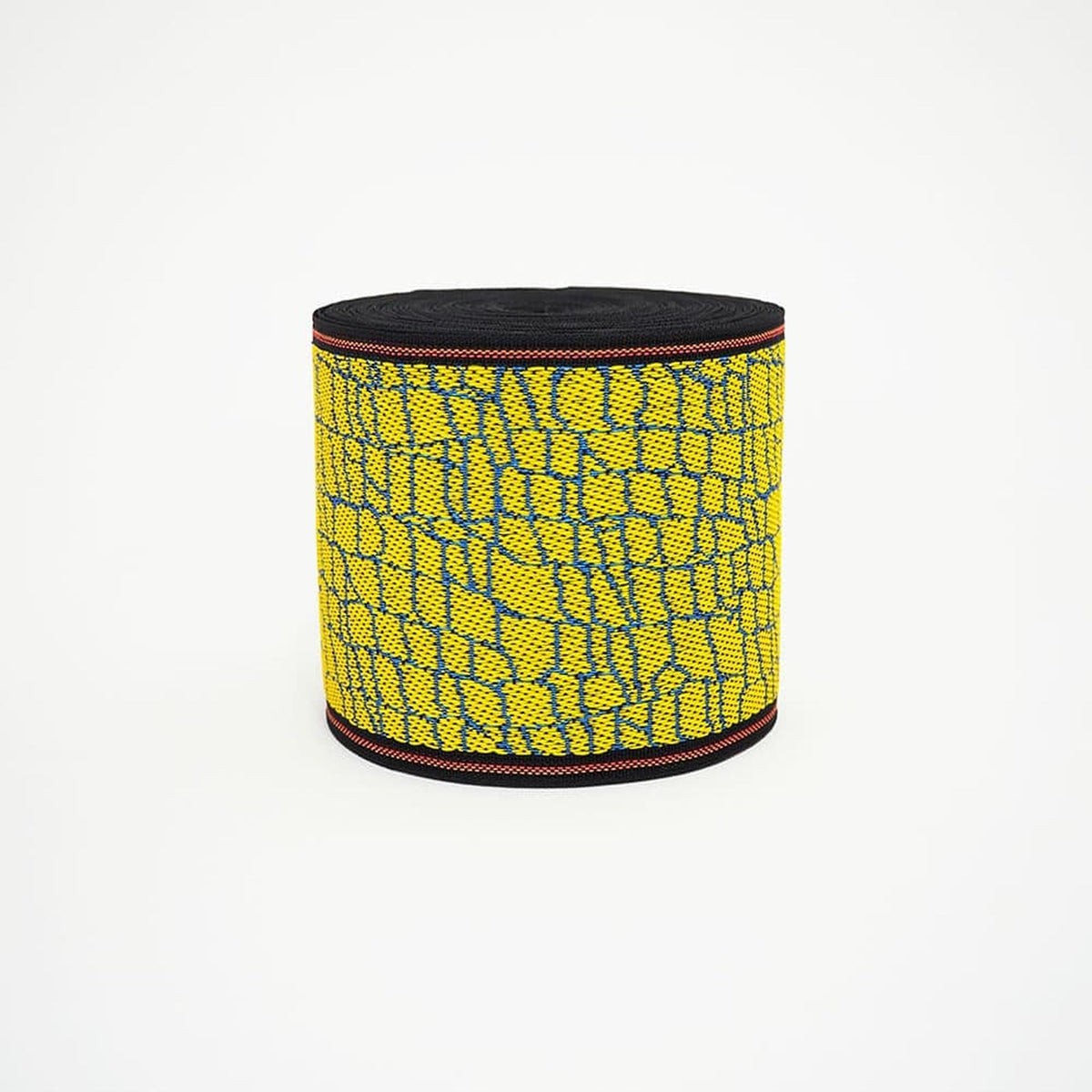 Tatami Edge Tape, Japanese Jacquard Woven Trim | Brick Pattern, Yellow x Blue