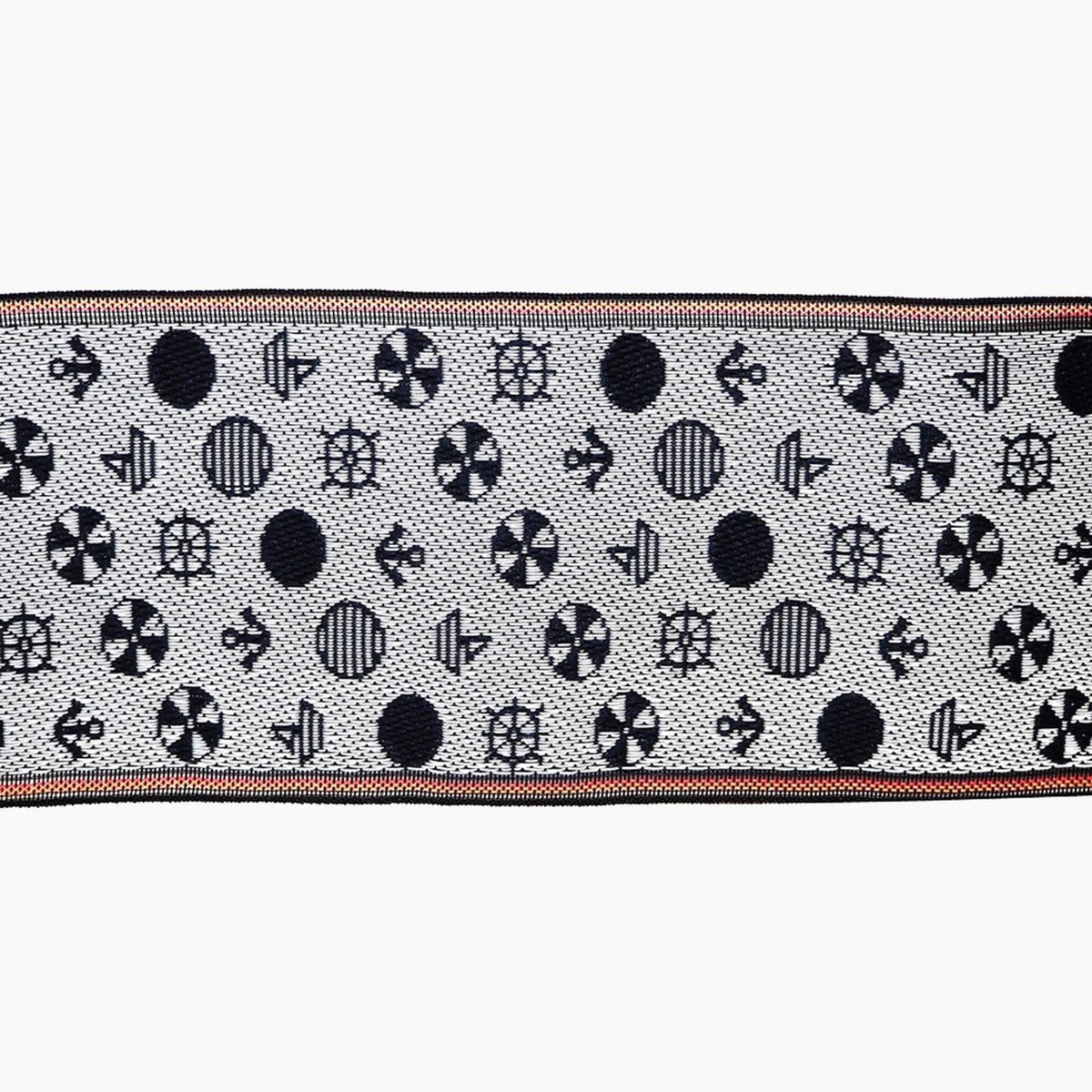 Tatami Edge Tape, Japanese Jacquard Trim | 8cm Width, 10m Length | Marine Indigo