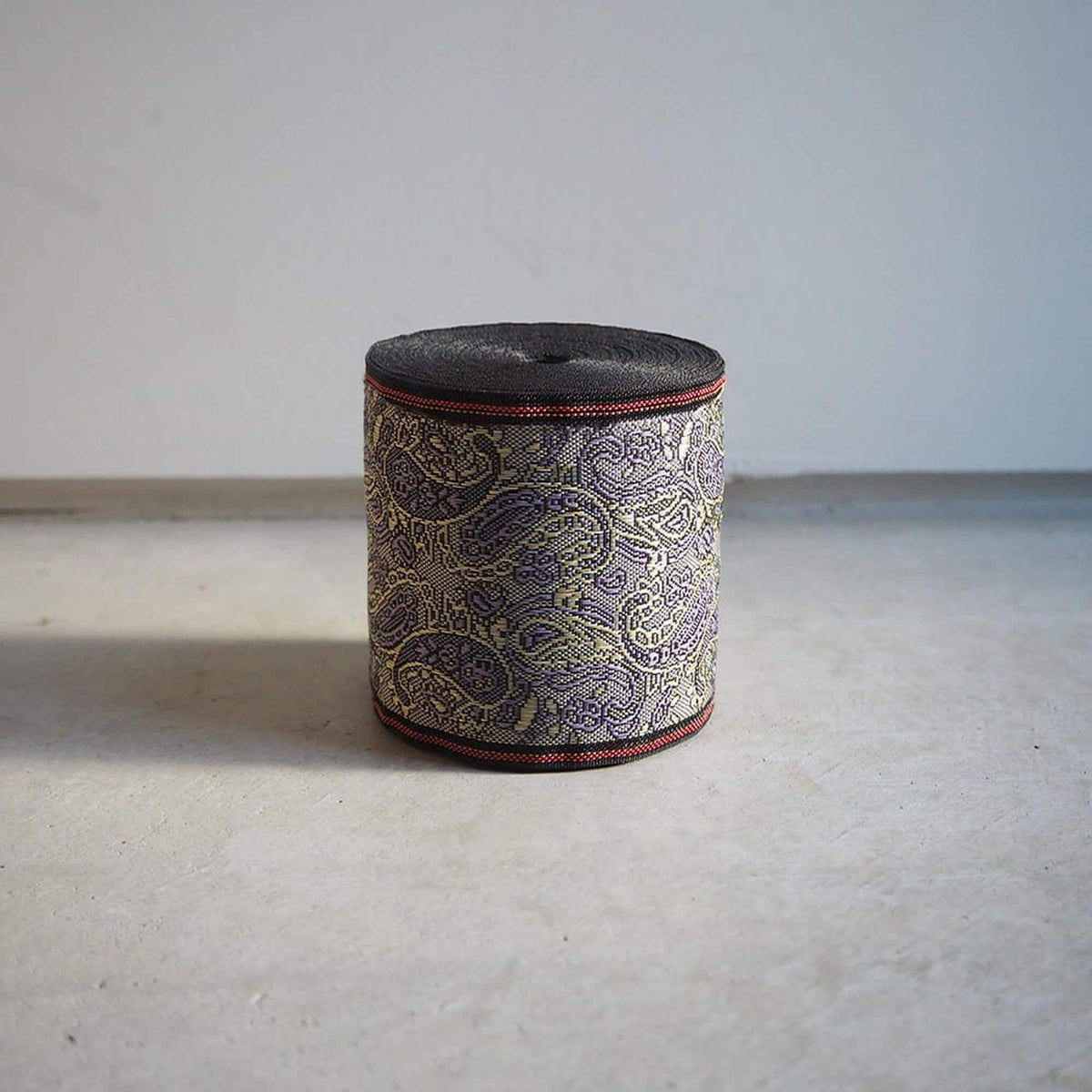 Tatami Edge Tape - Japanese Jacquard Paisley Trim | 8cm Wide, 10m Roll | Bag Making