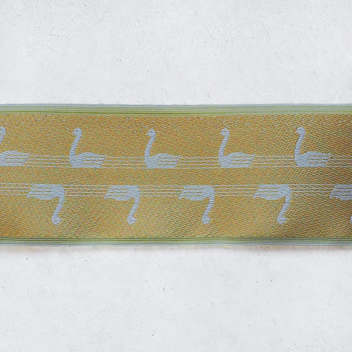 Tatami Edge Tape, Japanese Jacquard Swan Pattern | Heavyweight Trim | 8cm x 10m