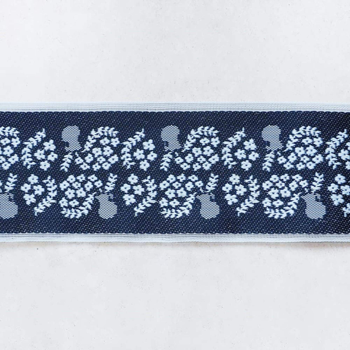 Japanese Jacquard Ribbon, Tatami Beri Edge Trim | Stiff Fabric, 8cm Wide