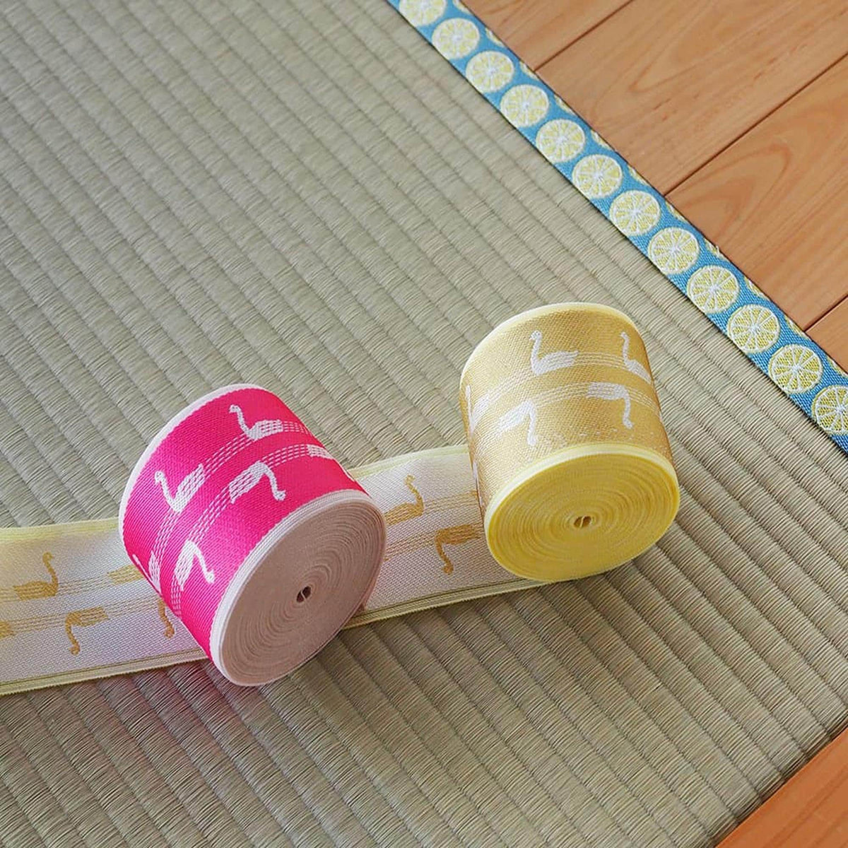Tatami-beri Ribbon, Japanese Jacquard Trim | Heavyweight, 8cm Wide | Bag Making