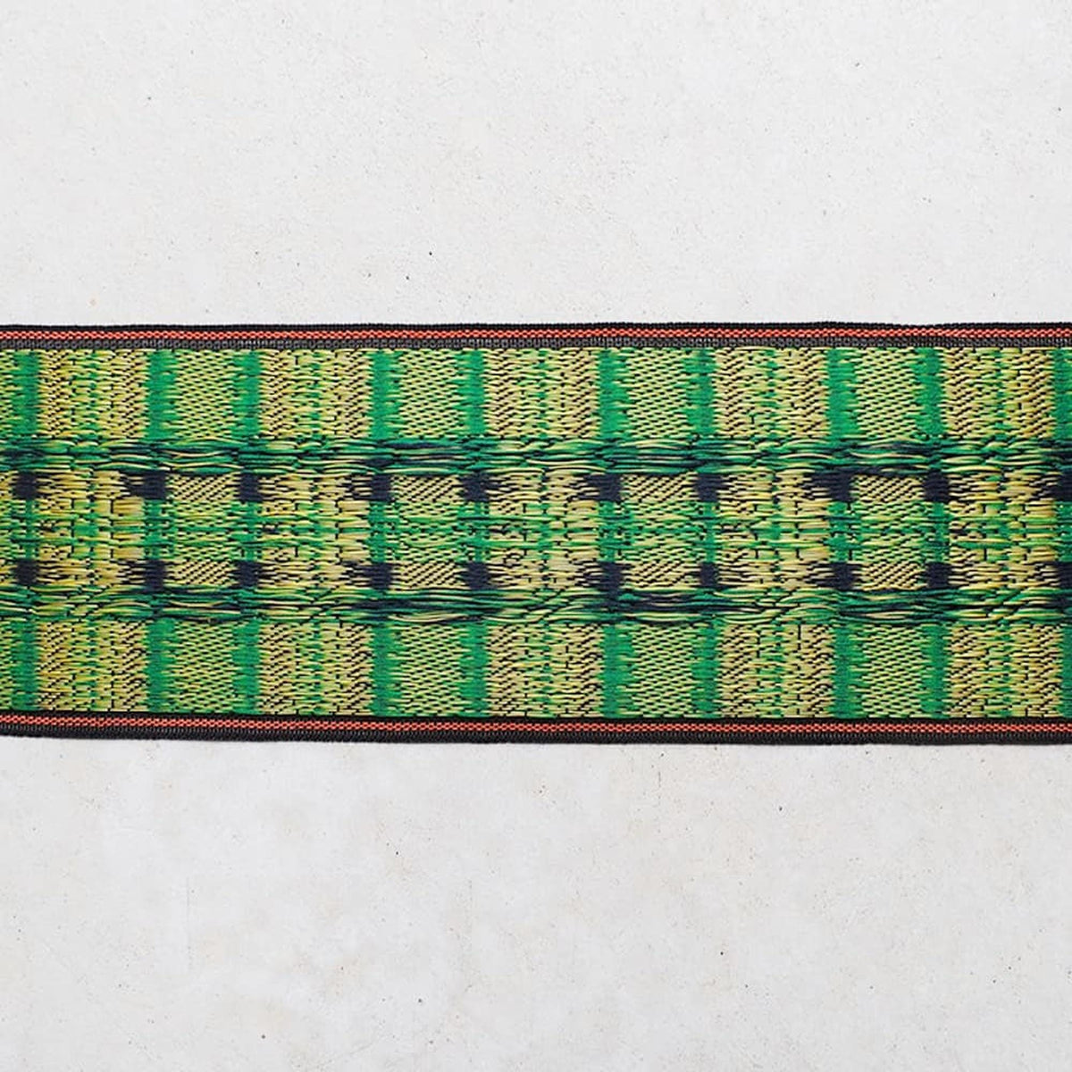 Tatami-beri Ribbon, Japanese Jacquard | Retro Check | Bag Trim, 8cm ? 10m