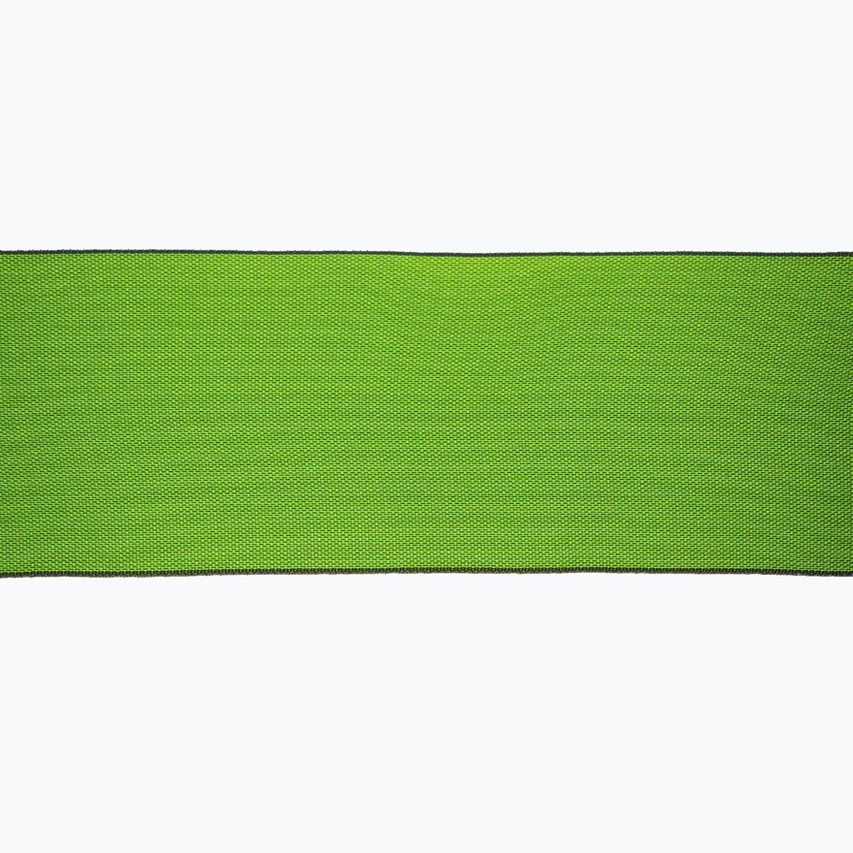 A bright green fabric with a black border, creating a bold and eye-catching design.
