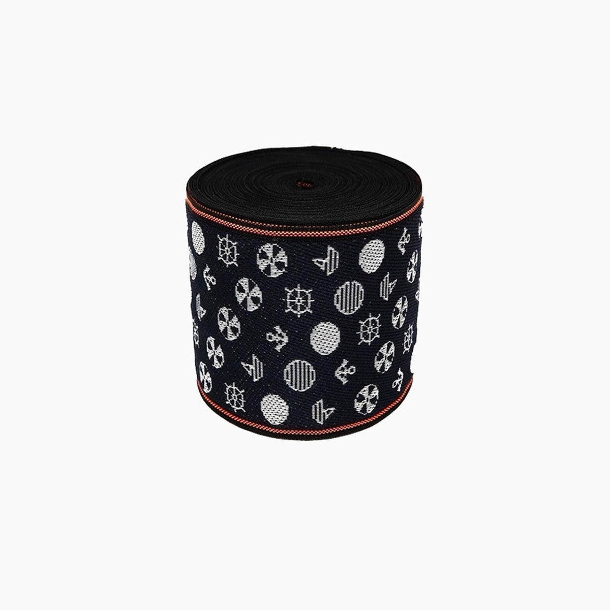 Tatami Edge Tape, Japanese Jacquard Trim | 8cm Width, 10m Length | Marine Indigo