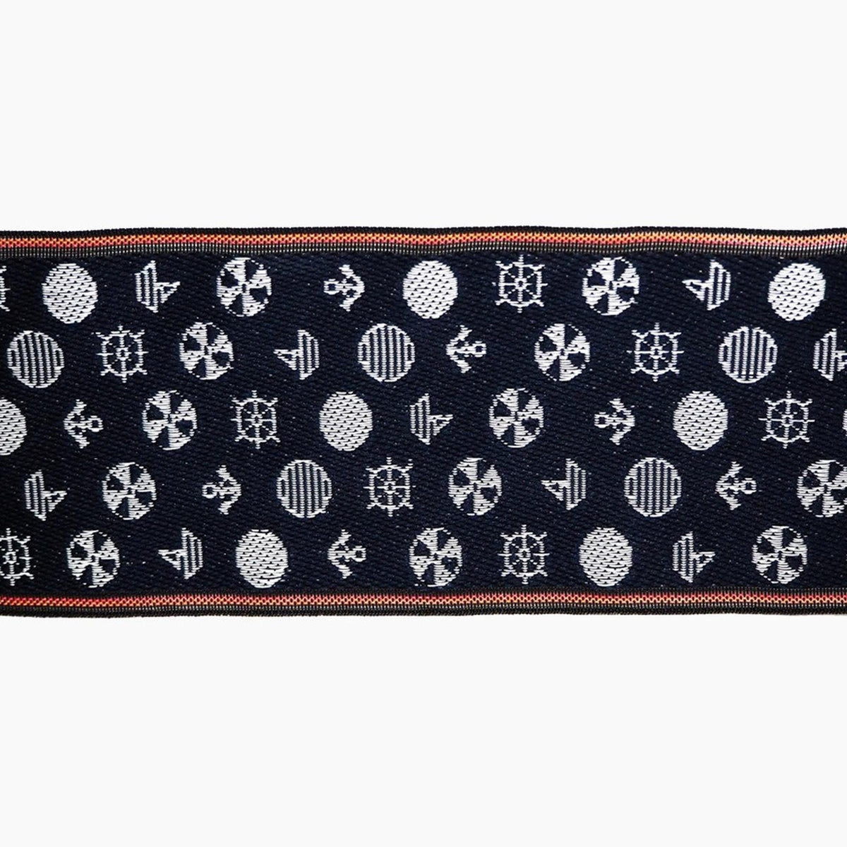 Tatami Edge Tape, Japanese Jacquard Trim | 8cm Width, 10m Length | Marine Indigo