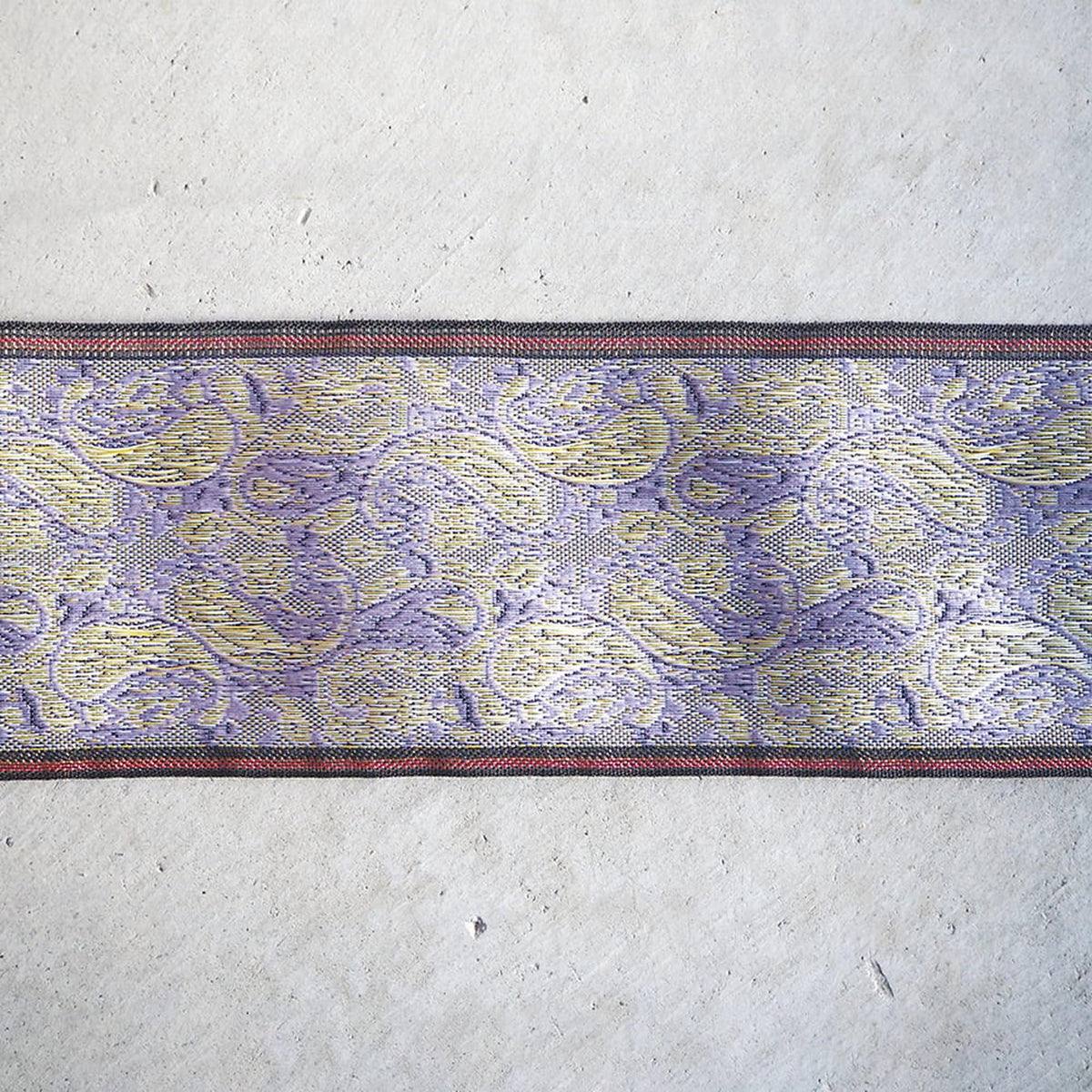 Tatami Edge Tape - Japanese Jacquard Paisley Trim | 8cm Wide, 10m Roll | Bag Making