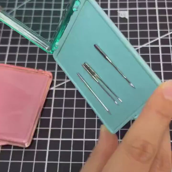 KAWAGUCHI Needle Case – 70th Anniversary Limited Edition – Pink or Blue – Magnetic Pin Holder